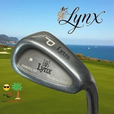 Lynx Parallax RH Pitching Wedge Excellent Lamkin Grip R Flex Steel Shaft L👀K