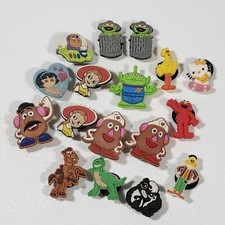 Lot of 17 Crocs Jibbitz Charms Disney Princesses Muppets Toy Story Hello Kitty
