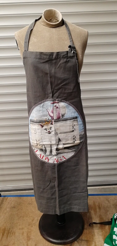 Aga Cookshop Lady Aga Cat Material Apron - Picture 4 of 6