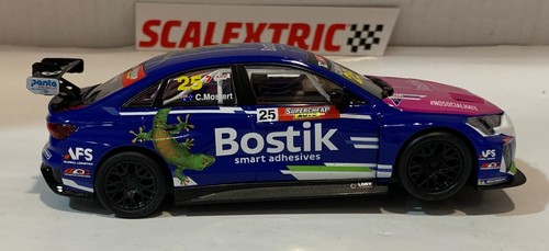 SLOT CAR SCX SCALEXTRIC U10458S300 AUDI RS3 LMS TCR #25 BOSTIK C.MOSTERT - Imagen 5 de 8