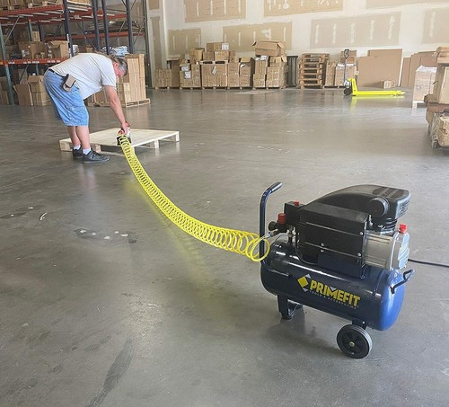 20pcs/set Air Compressor Accessory Kit Tools 25 Ft Recoil Hose 1/4" Gun Nozzles - Picture 2 of 12