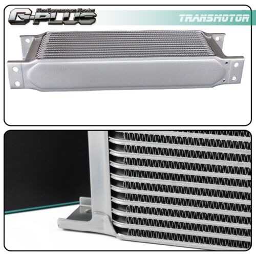 Universal Aluminum 10 Row 10AN Engine Oil Cooler + Filter Adapter Hose Kit - Picture 3 of 9