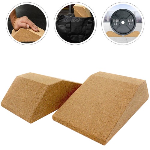 Squat Wooden Heel Block Fitness Compact Ramp Stretch Calf Board
