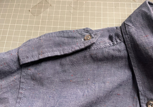 Isabel Marant blue cotton chambray shirt, sz 42 / UK 14, VGC, button-down collar - Picture 3 of 22