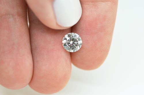 Diamante suelto forma redonda color G VS2 limpieza de ojos natural mejorado 1,20 quilates - Imagen 8 de 9