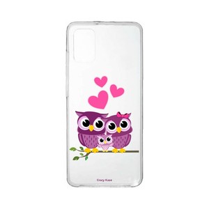 Coque pour Samsung Galaxy A31 souple Famille Chouette