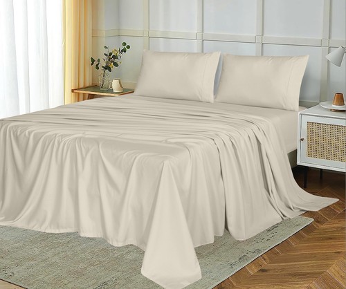 1800 Series 4 Piece Microfiber Bed Sheet Set Ultra Soft Hotel Deep Pocket Sheets - Picture 65 of 182