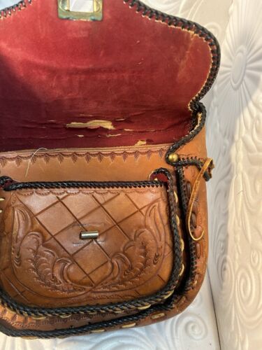 Ledertasche, handgearbeitet & genäht, Ledersattel Handtasche MASSGESCHNEIDERTER VINTAG - Bild 15 von 23