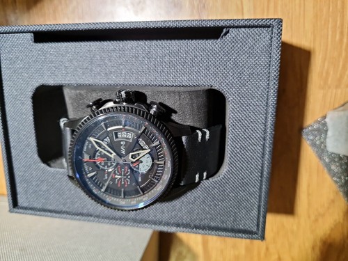 Reloj para hombre AVI-8 Hawker Hunter Avon cronógrafo sigiloso cuarzo negro AV-4064-05 - Imagen 2 de 8