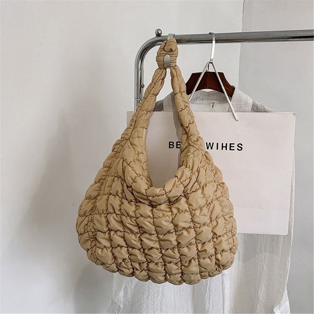 Crossbody Purse Padding Shoulder Bag Puffer Tote Bag Quilted Tote Bag for Women