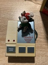 Hallmark 1992 Santas Answering Machine Ornament - QLX7241
