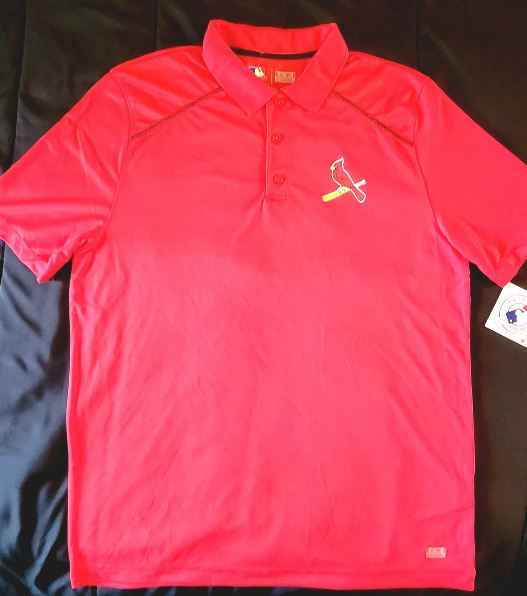 St Louis Cardinals Mens Polo Shirt Short Sleeve Large/L MLB. NWT