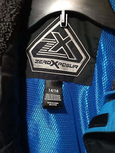 ZeroXposur Boys Winter Ski/Snowboard Coat Black/Gray/Blue Large 14/16 - Picture 10 of 24
