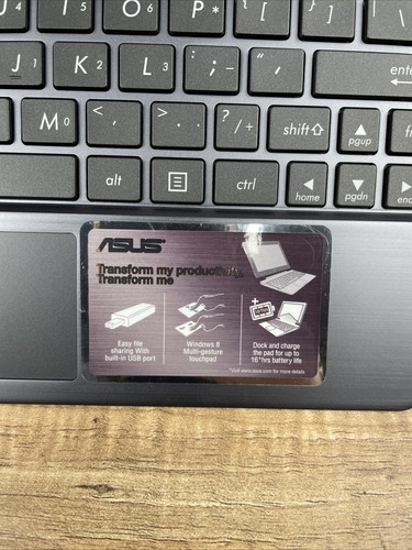 ASUS WD01 Black Transformer Book Keyboard Docking Station Nice Conditions - Picture 2 of 6