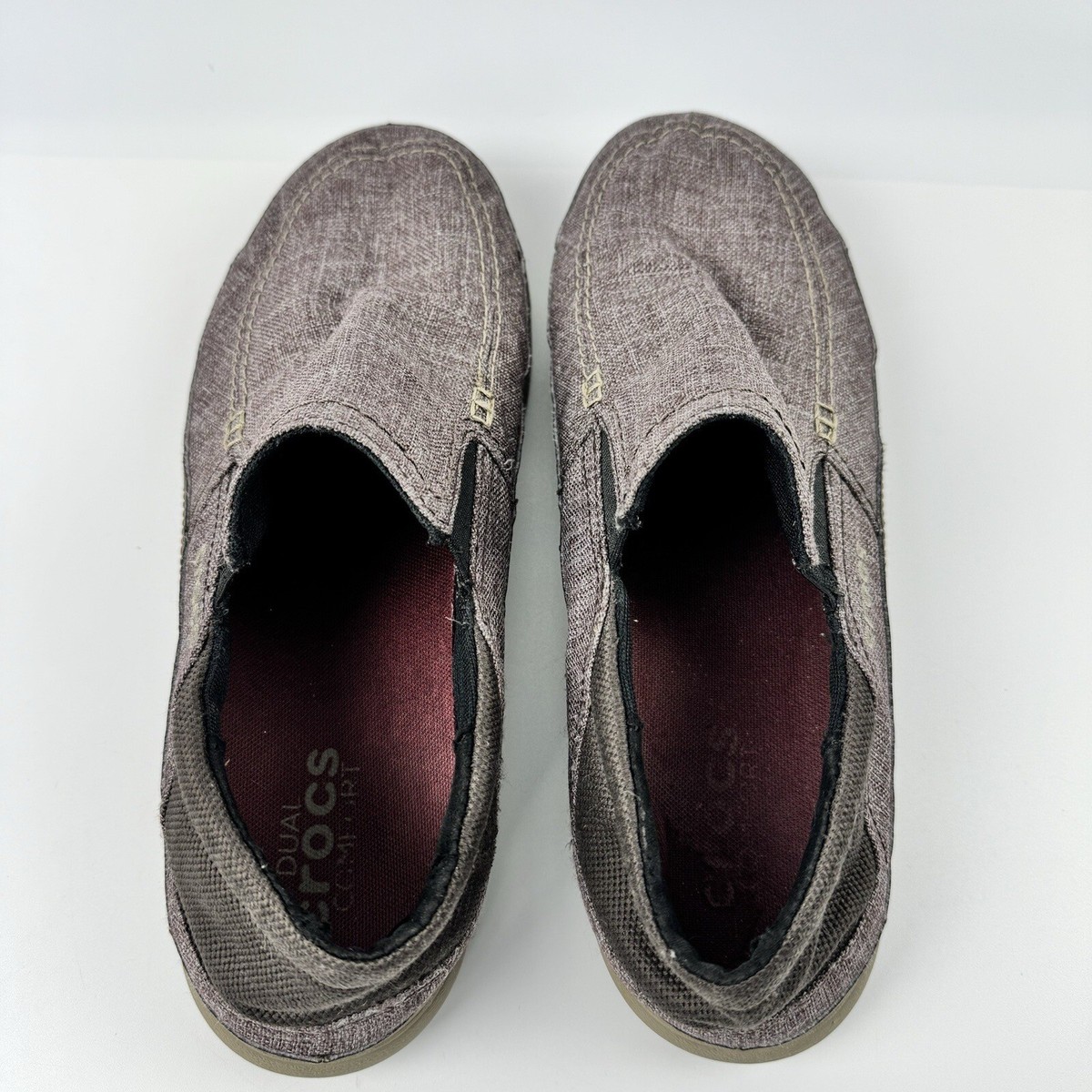 Crocs Dual Comfort Loafers Santa Cruz Playa Slip On 204835 Shoes Men s Size 11