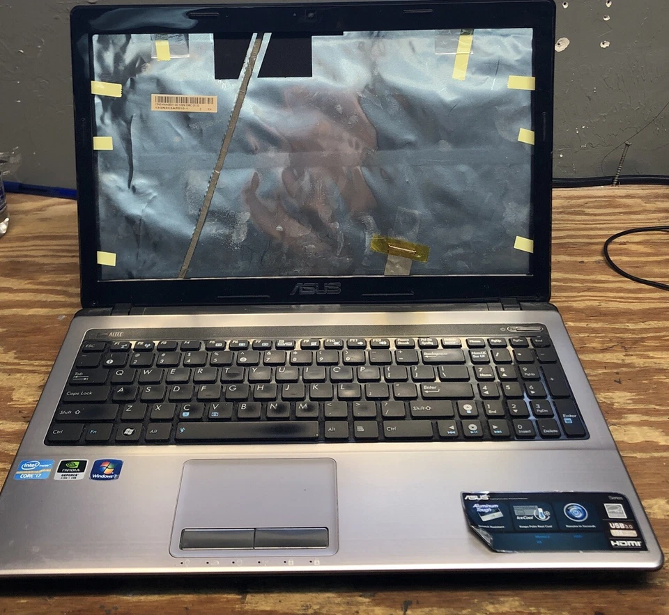 Portátil Asus A53S Intel Core i7-2670QM 2,20 GHz 2 GB de RAM negro para piezas LEER - Imagen 2 de 4