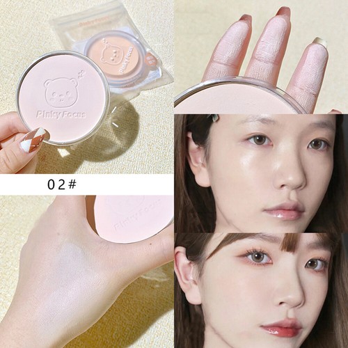 ✹Pressed Makeup Powder Foundation With Concealer Finishing Powder Medium To Full - Picture 2 of 20
