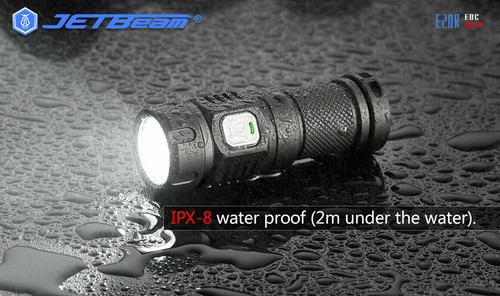 Linterna LED recargable USB 990 lúmenes mini 16340 CR123A JETBeam E20R - Imagen 9 de 11