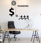 Vinyl Wall Decal Teamwork Business Logo Decor For Office Gear Sticker (4339ig)
