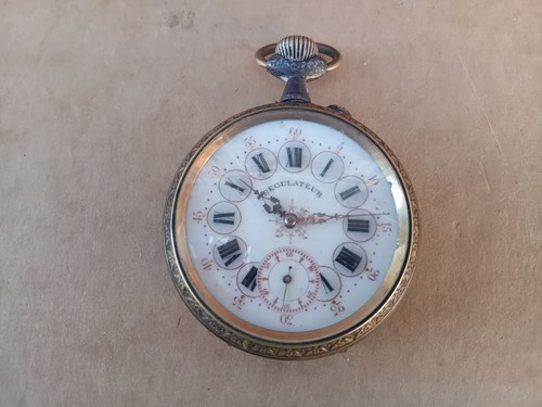 Antique French Goliath/67mm/Pocket Watch "Regulateur",Open Face 19c-To Restore