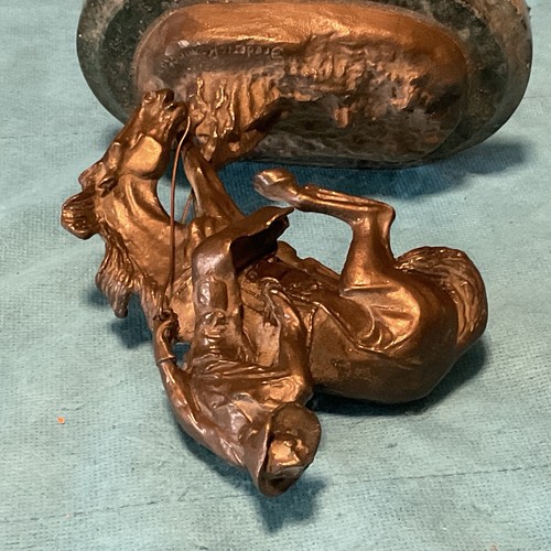 Statua in bronzo Outlaw di Frederic Remington. - Foto 11 di 11