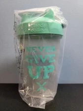Xyngular 12 oz "Never Give Up" Blender Bottle Shaker Cup - New in Plastic!