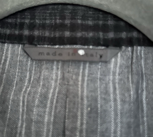 John Varvatos Austin Jacket Black/Gray Texture Plaid Wool/Angora Blend Sz 48 NWT - Picture 18 of 18