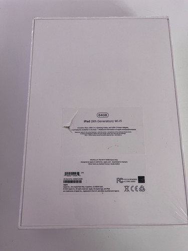 2021 Apple 10.2" iPad 9th Gen Wi-Fi 64GB Space Gray NEW slight discoloration box - Picture 2 of 2