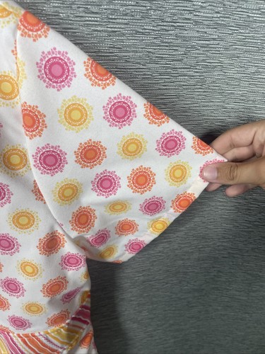 NEW Landau Floral Scrub Yellow Pink Orange Women’s Size XL - Picture 9 of 9