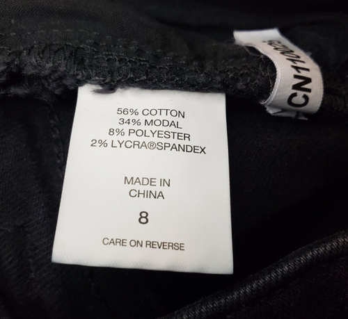 NY&Co Curvy Boyfriend Damenjeans schwarz Denim Stretch Größe 8 - Bild 5 von 5