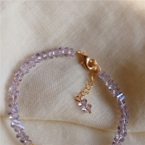 Pulsera Amatista Irregular con Perla Barroca Natural Elegancia Minimalista Mujer - Imagen 11 de 12