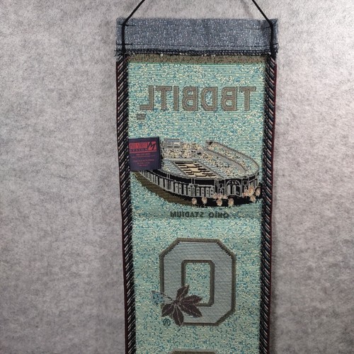Ohio State Buckeyes Bell Pull Retro Banner Tapestry OSU New 40" - Picture 7 of 8