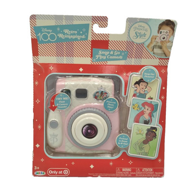 Snap & Go Pretend Play Camera Disney 100 Princess Retro Reimagined Target 3+ Yrs