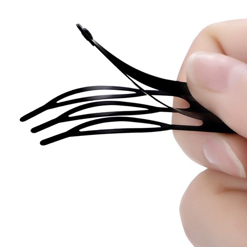 10 * Mädchen Doppelgriff Haarspangen Metall Druckknopf Haarspangen Frauen Haarstyling-Tool - - Bild 19 von 34