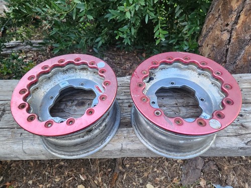 CAN AM DS650 DOUGLAS OMF 10X5 FRONT WHEELS RIMS BEAD LOCK 2003 03 2004 04 DS 650 - Picture 2 of 15