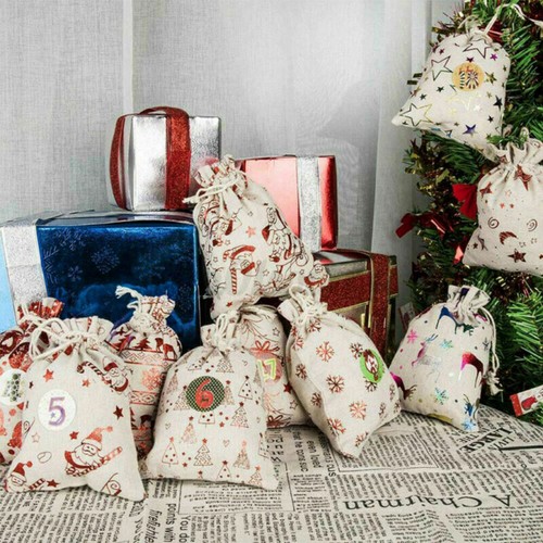 Adventskalender Zum Befüllen Weihnachtskalender Weihnachten Säckchen XMAS 2021 - Bild 7 von 9