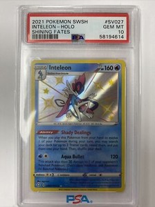 INTELEON Pokemon Shining Fates Holo SV027 - PSA 10 Gem Mint - Baby Shiny