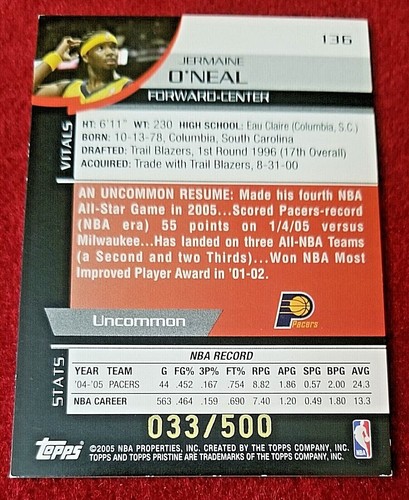 2001-06 TOPPS PRISTINE DUNCAN IVERSON ANTHONY KIDD UNCIRCULATED Gold Refractor  - Picture 187 of 209