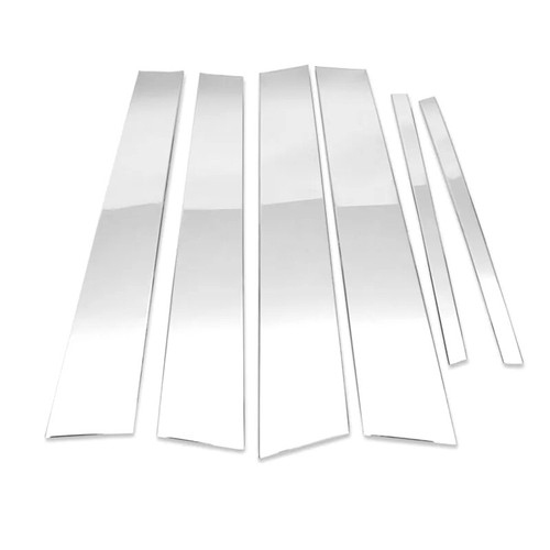 For 2008-2012 Honda Accord 8th Chrome Pillar Posts Cover Door Trim Window Decal - Imagen 5 de 9