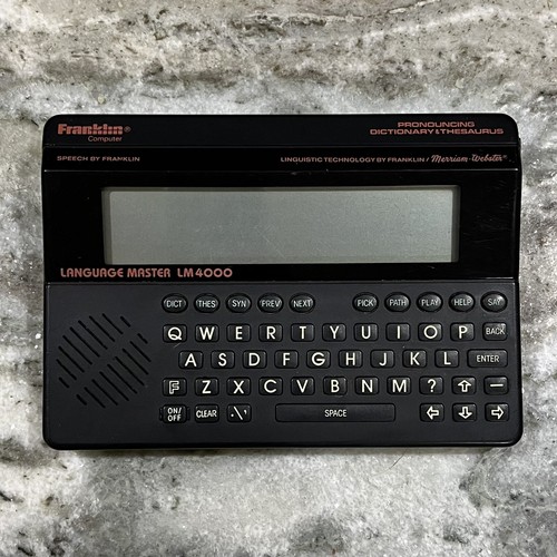Franklin Language Master LM4000 Diccionario de Pronunciación Hablante Tesauro FUNCIONA - Imagen 1 de 7