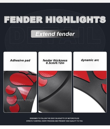 Front Fender Extender For Triumph Speed 400 2024- Motorcycle Fender Extensions - Picture 5 of 16