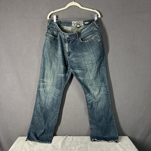 Kenneth Cole Reaction Herren Stiefel Blue Jeans 36/32 Straight Baumwolle Distressed - Bild 3 von 15