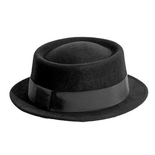 Cappelli piatti uomo vintage lana Fedora torta di maiale feltro cappellini festa formale - Foto 5 di 10