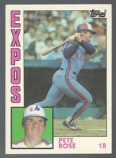 Pete Rose 1984 Topps Traded Card# 103-T