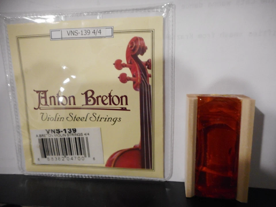 Anton Breton VNS-139 - 4/4 Violin Strings w/ Rosin Cake - Image 4 of 4