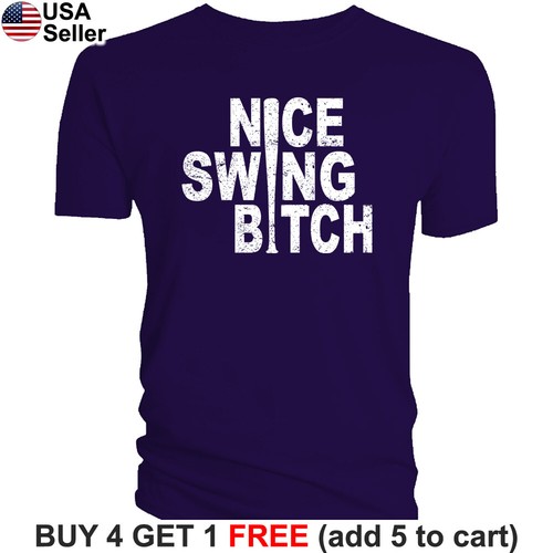 Bonita Camiseta Swing Bitch B*tch Los Ángeles Hombres Divertida Béisbol Los Ángeles Hombres - Imagen 12 de 19