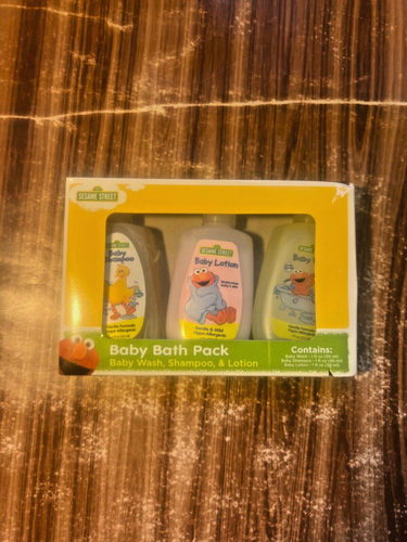 Sesame Street Baby Bath Pack Wash Shampoo & Lotion Elmo Big Bird 3 Piece Set NEW - Picture 2 of 6