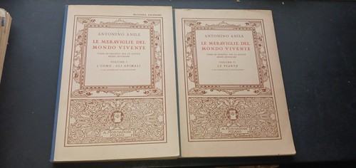 Antonino Anile Le meraviglie del mondo vivente 2 volumi L'uomo animali piante - Imagen 1 de 2