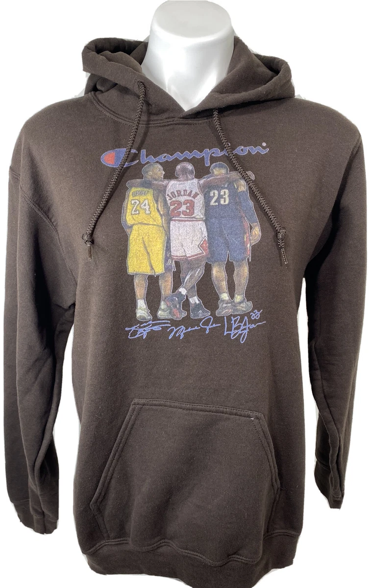 Champions Hoodie Pullover Mens Small Jordan Bryant James Brown Basketball NBA