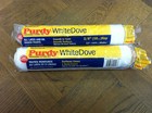 2 x 12" Purdy White Dove Medium Pile Paint Roller Sleeves 3/8" Nap